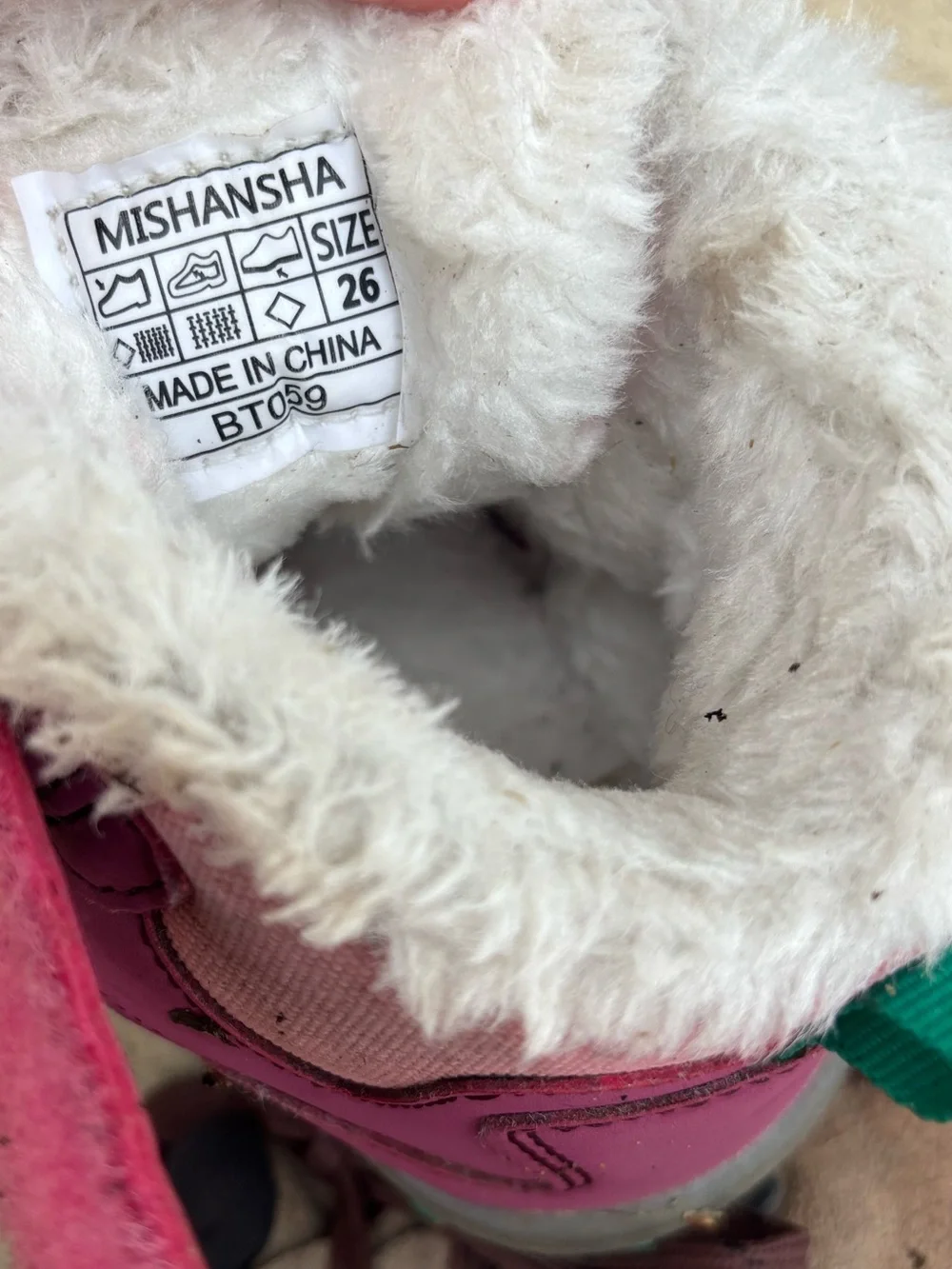 Mishansha Pink Winter Hiking Boots
